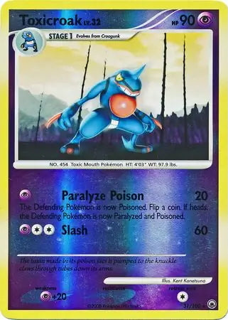 Majestic Dawn Toxicroak #31/100 reverse holo
